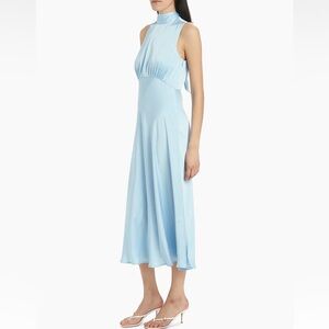 Favorite Daughter Whisk Me Away Satin Midi Dress